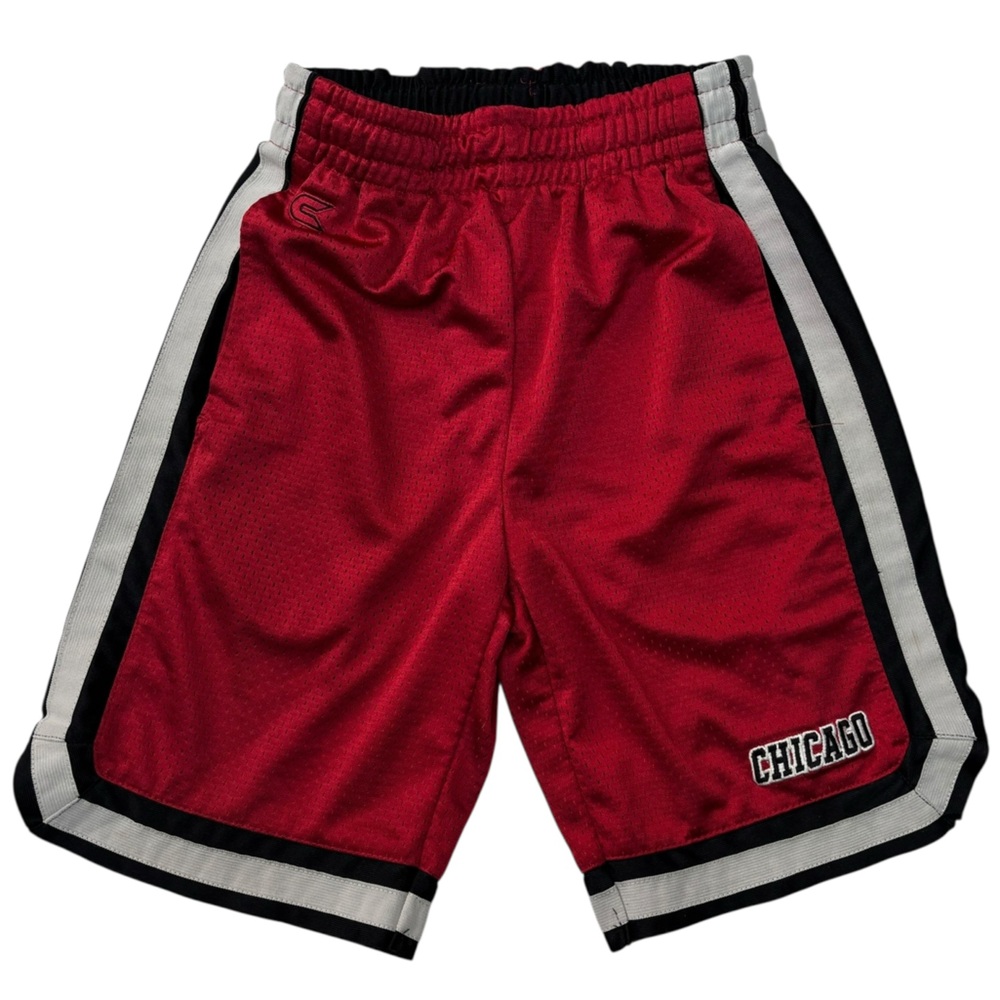 Chic Kids Red Shorts with Black and White Trim